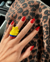 Colombian Red Heart Ring