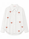 Oversized Shirt Heart Stitches