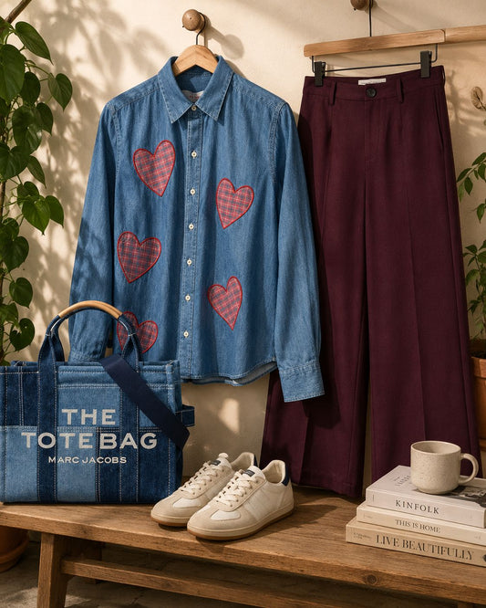 Camisa Índigo Hearts 