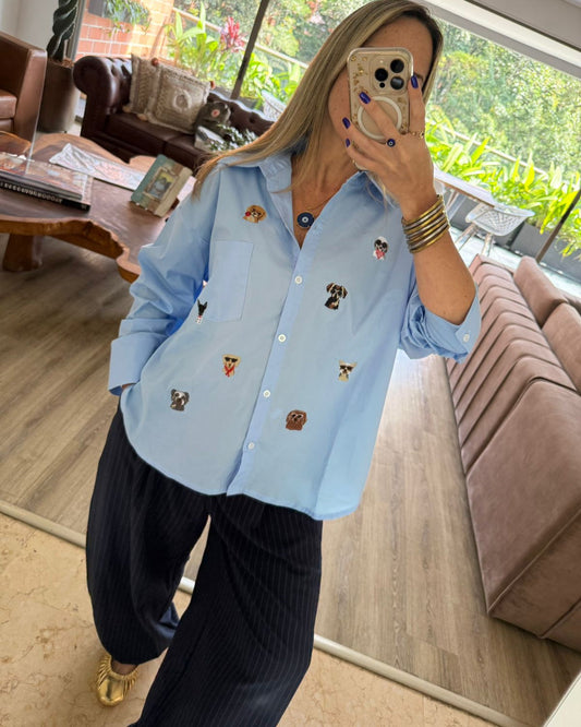 Doggie Blue Shirt