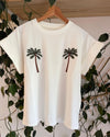 Embroidered Palm Trees T-Shirt