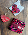 Red Animal Print Kimono