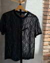 Camiseta Encaje Negra 