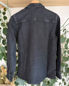 Black Denim Double-Breasted Jacket
