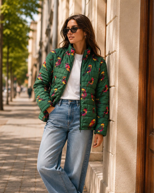Birds Quilted Jacket