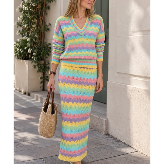 Sweater Calado Pasteles 