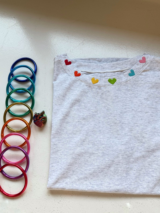 Multicolor Heart T-shirt