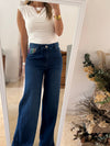 Blue Jeans with Embroidered Pockets