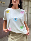 Camiseta Flores Pastel 