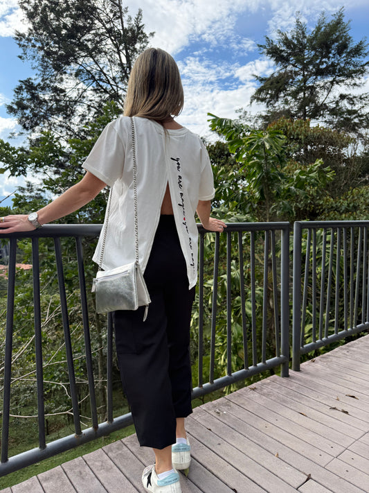 White Crossover T-Shirt:You are Magic