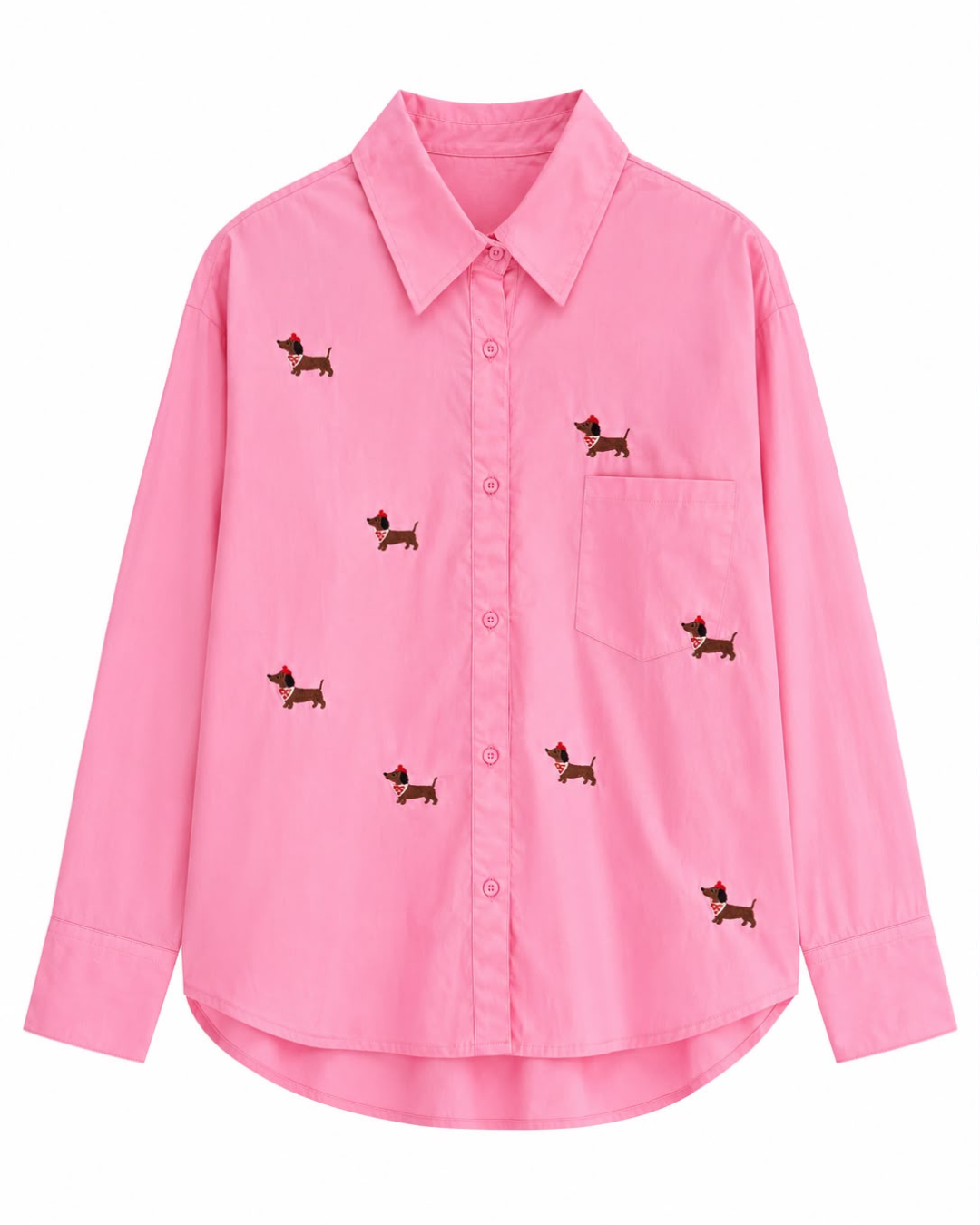 Camisa Oversize Perritos Salchicha 