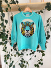 Mint Leopard Sweater