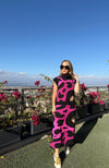 Falda Animal Ondas Magenta 