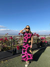 Falda Animal Ondas Magenta 