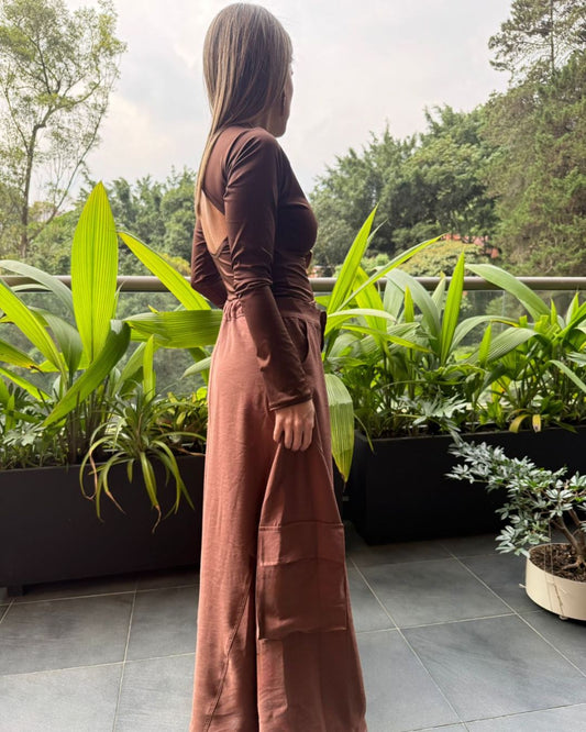 Chocolate Cargo Skirt