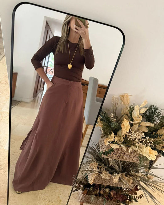 Chocolate Cargo Skirt