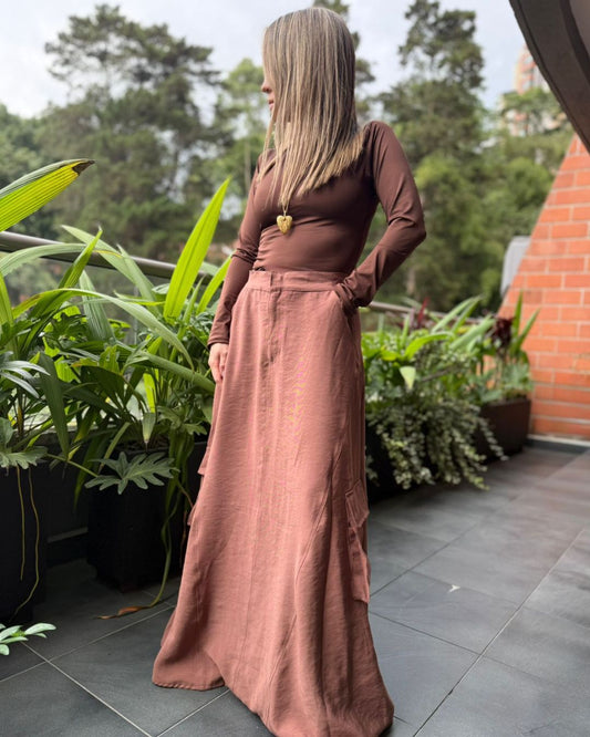Chocolate Cargo Skirt