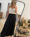Black Pleated Skirt