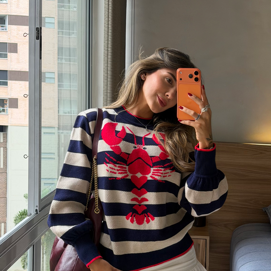 Sweater Langosta (envío 4 días hábiles) 