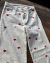 Embroidered Hearts Jean