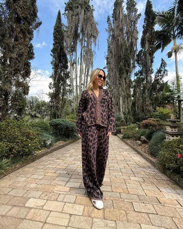 Animal Mocha Trousers
