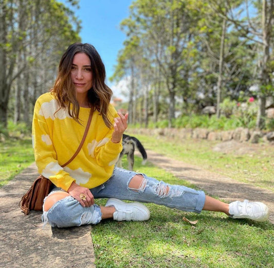 Yellow Cloud Sweater