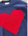 Blue Heart Sweater