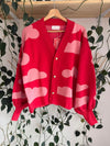 Sweater Nubes Rojo Abierto - Golden Hearts 