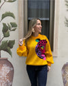 Yellow Leopard Sweater