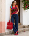 Top Romance V-Neck 