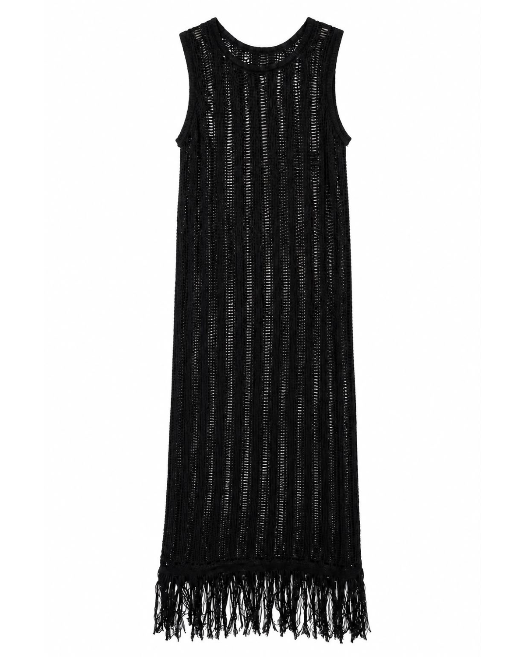 Vestido Negro Hilos