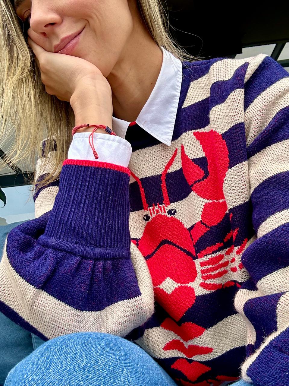 Sweater Langosta (envío 4 días hábiles) 