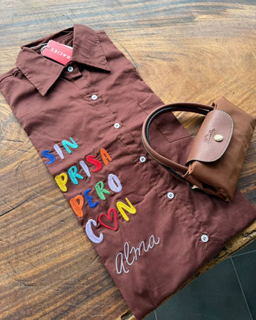 Alma Chocolate Oversize Shirt