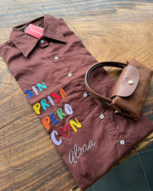 Alma Chocolate Oversize Shirt
