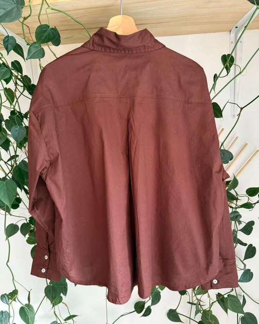 Alma Chocolate Oversize Shirt