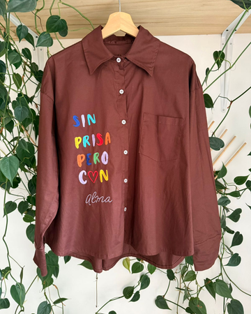 Alma Chocolate Oversize Shirt