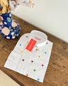 camisa en algodon con mini corazoes bordados