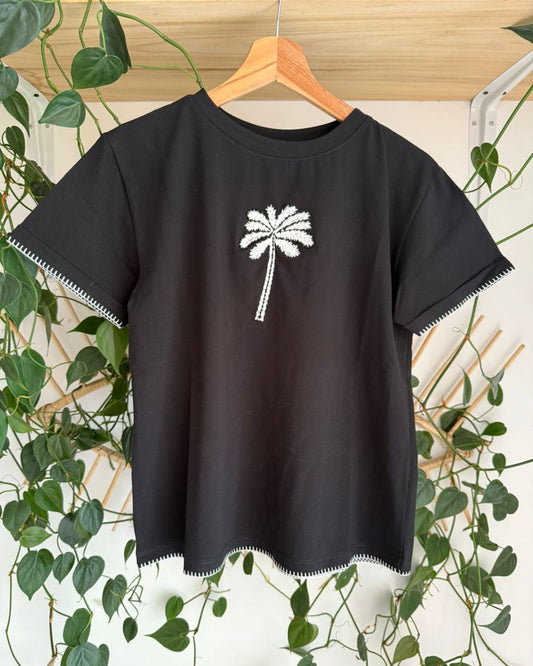 Black Palm Tree T-shirt