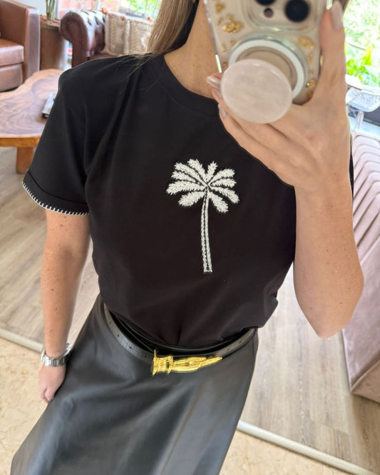 Black Palm Tree T-shirt