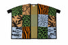 poncho prints tejido en algodon
