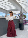 Falda Cargo Burgundy
