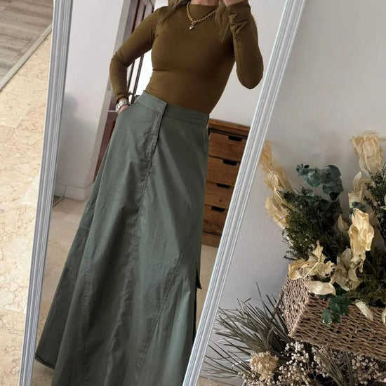 Falda Cargo Verde Militar