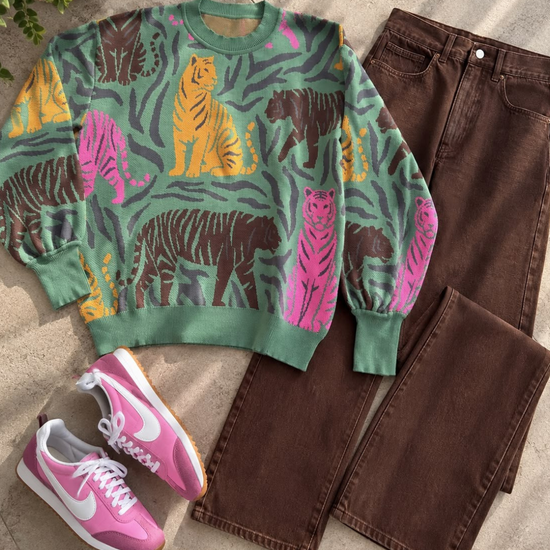 Sweater Ovejas Verde 