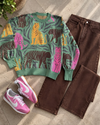 Sweater Ovejas Verde 