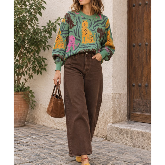 Sweater Ovejas Verde 
