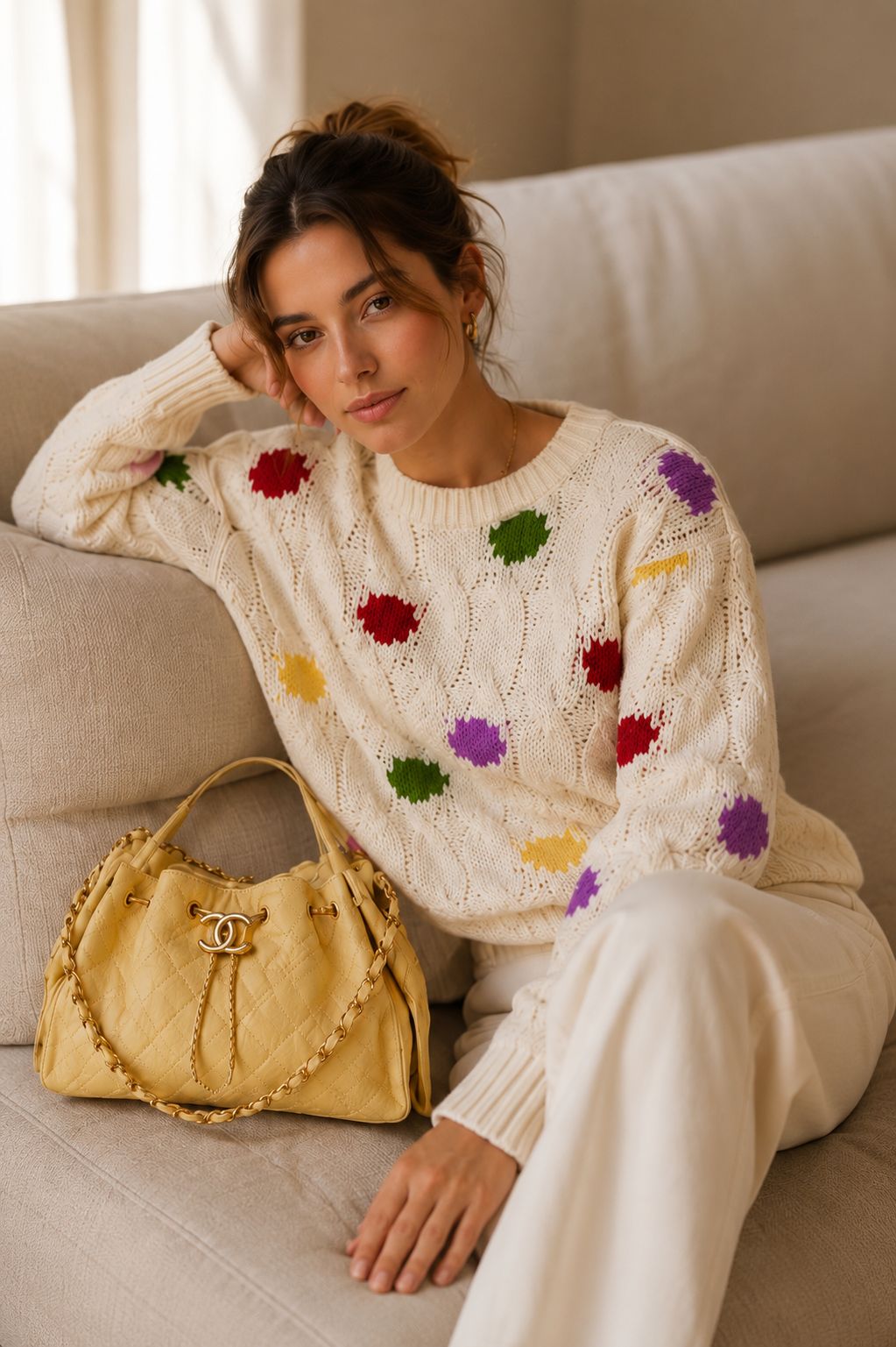 Sweater Marfil Confeti 