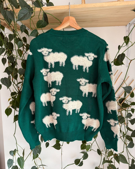 Sheep Green Sweater