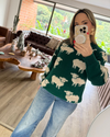 Sheep Green Sweater